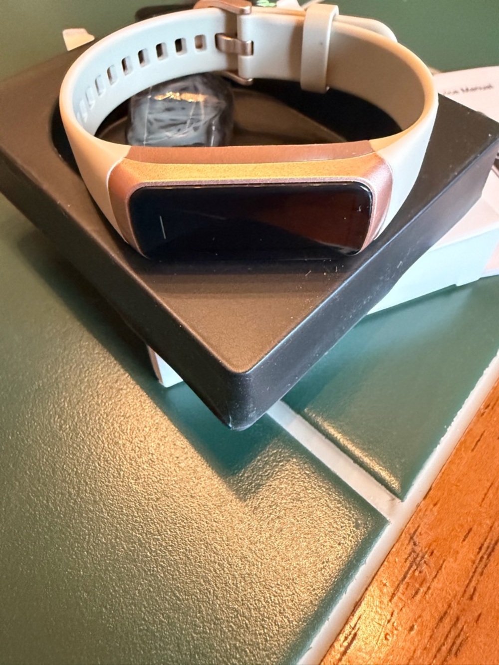 NEW Fit Tracker Smart Band with Cream Strap
